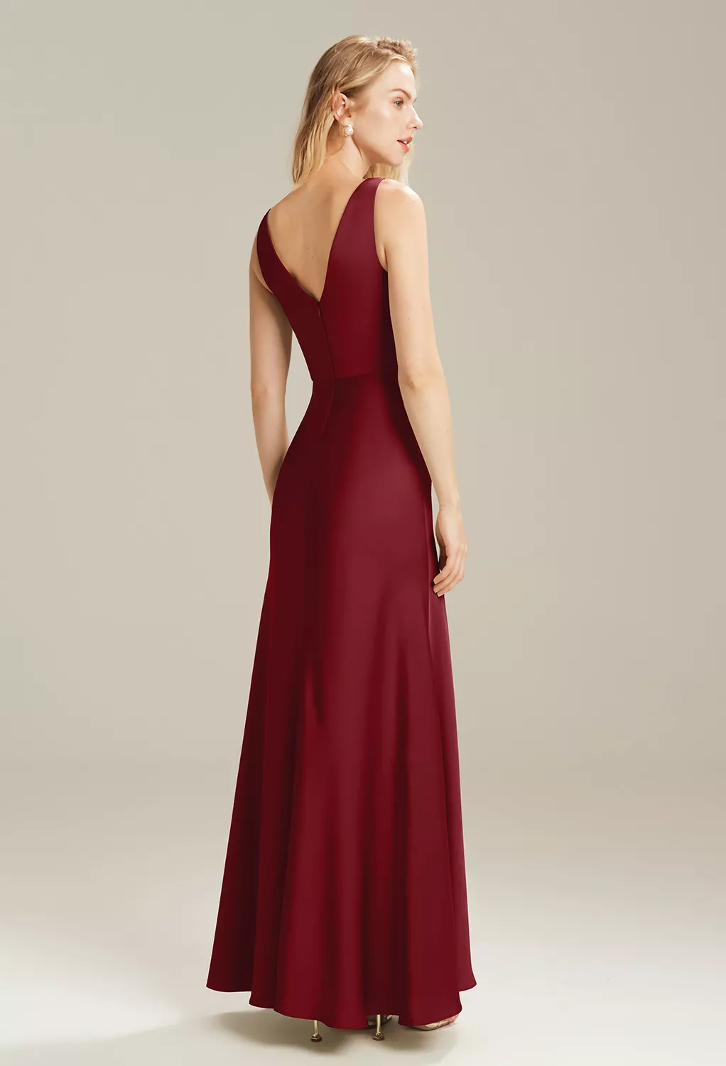 AW Giselle Burgundy  Fall Wedding Guest Dresses